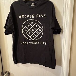 Arcade Fire 'Reflektor' Black Band Tee